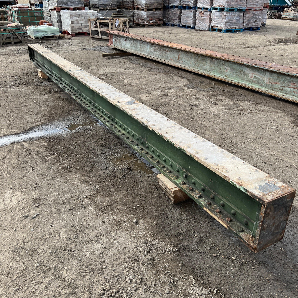 Reclaimed Riveted 1860’s Steel Beam - 6400cm - Reclaimed Brick Company