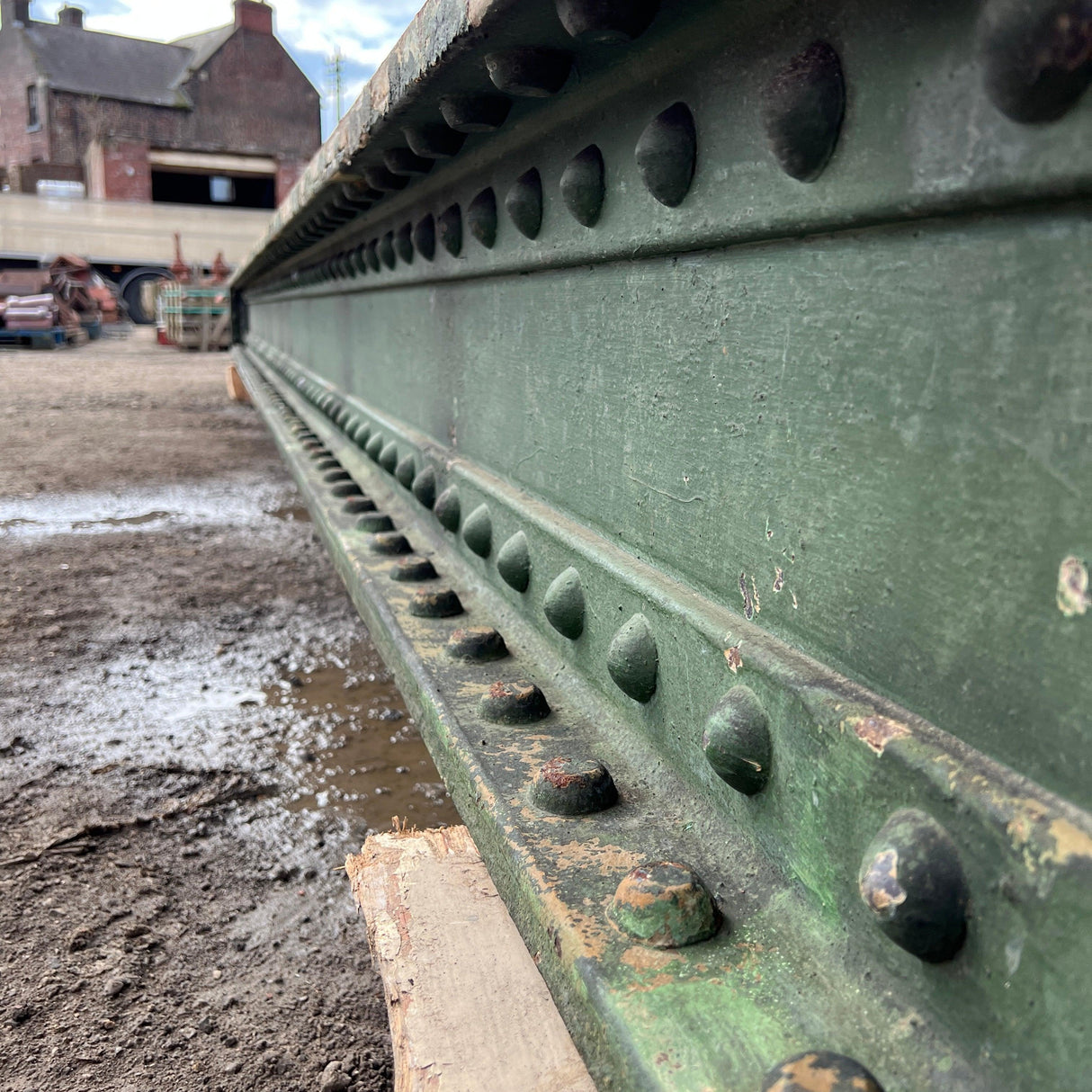 Reclaimed Riveted 1860’s Steel Beam - 6400cm - Reclaimed Brick Company