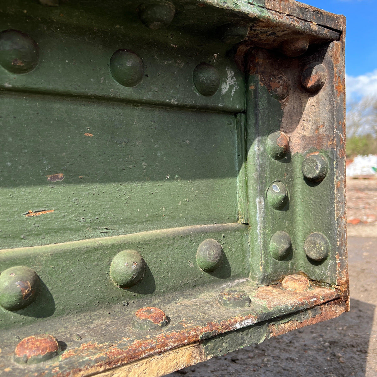 Reclaimed Riveted 1860’s Steel Beam - 6400cm - Reclaimed Brick Company