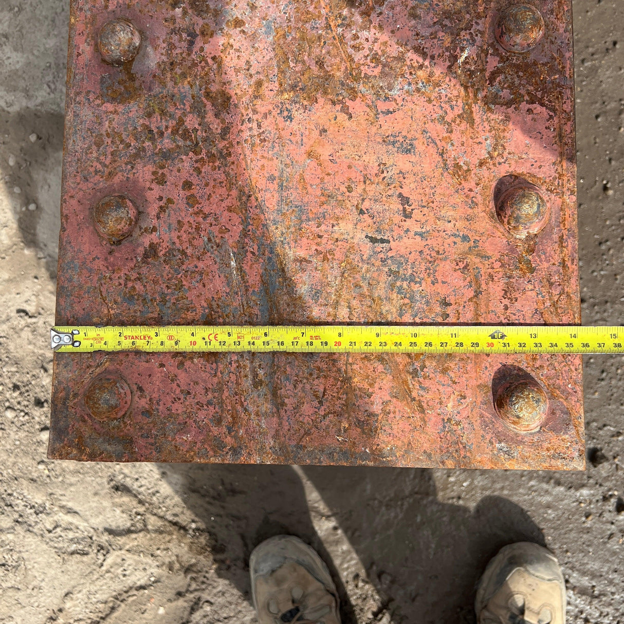 Reclaimed Riveted 1860’s Steel Beam - 8900cm - Reclaimed Brick Company