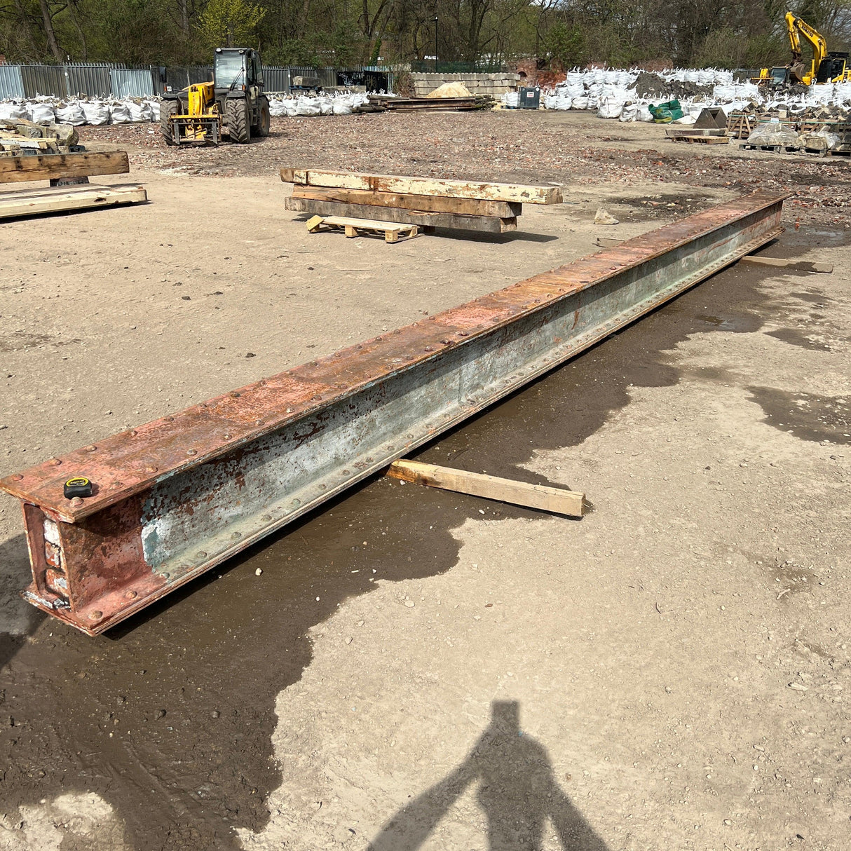 Reclaimed Riveted 1860’s Steel Beam - 8900cm - Reclaimed Brick Company