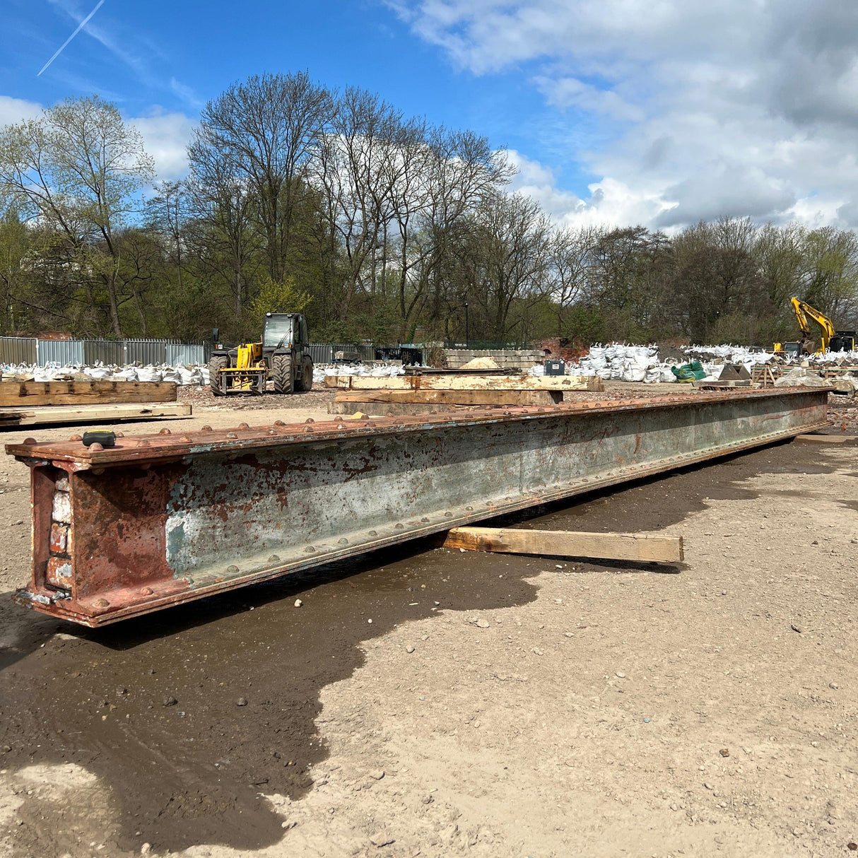 Reclaimed Riveted 1860’s Steel Beam - 8900cm - Reclaimed Brick Company