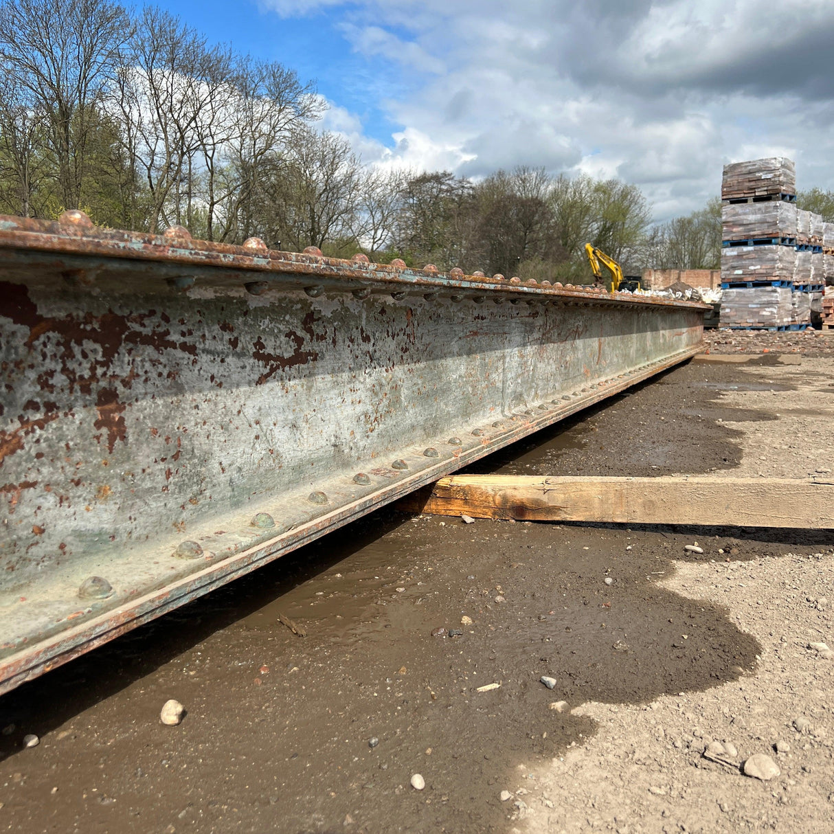 Reclaimed Riveted 1860’s Steel Beam - 8900cm - Reclaimed Brick Company