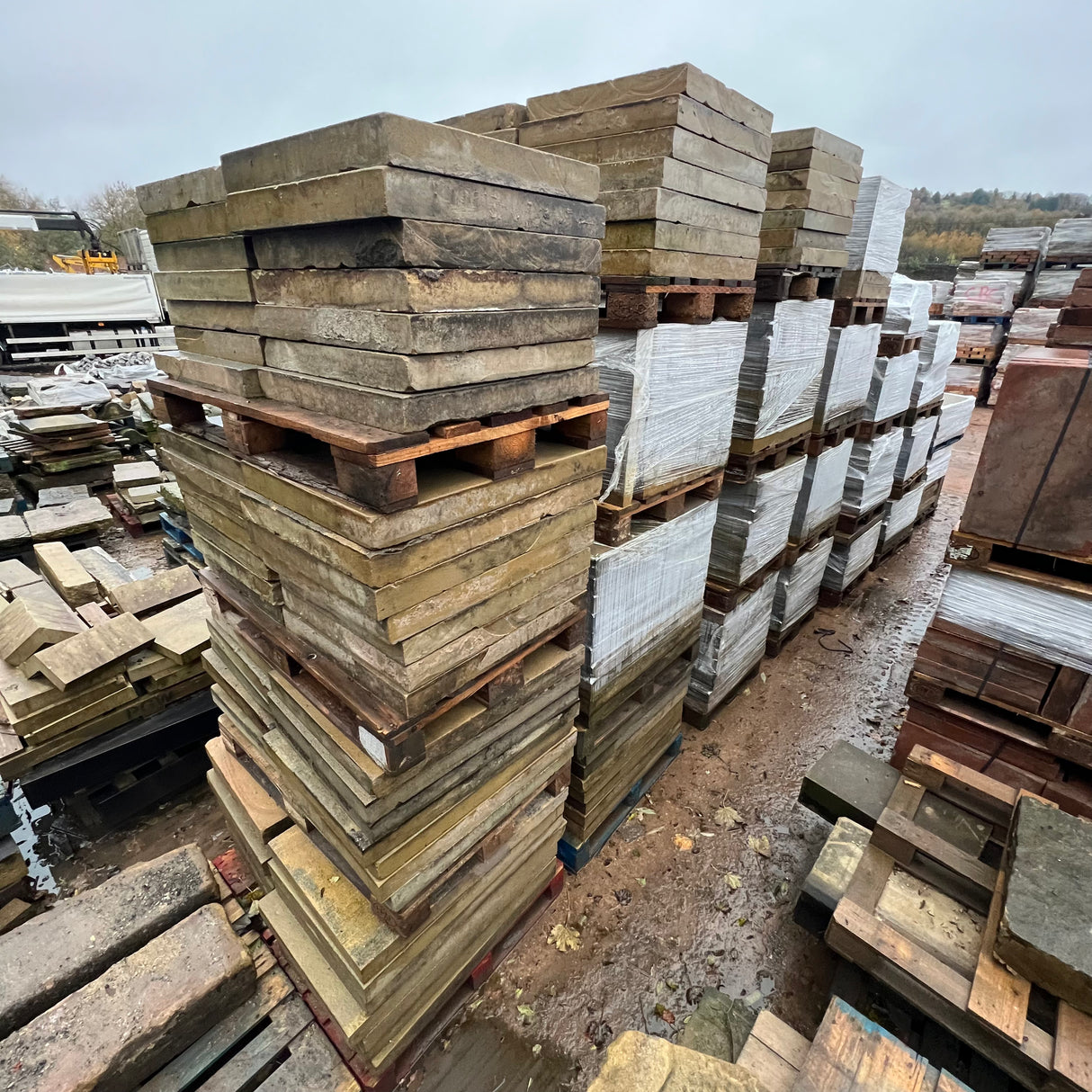 Reclaimed Sawn Yorkshire Sand Stone Paving Flag Stones - Reclaimed Brick Company