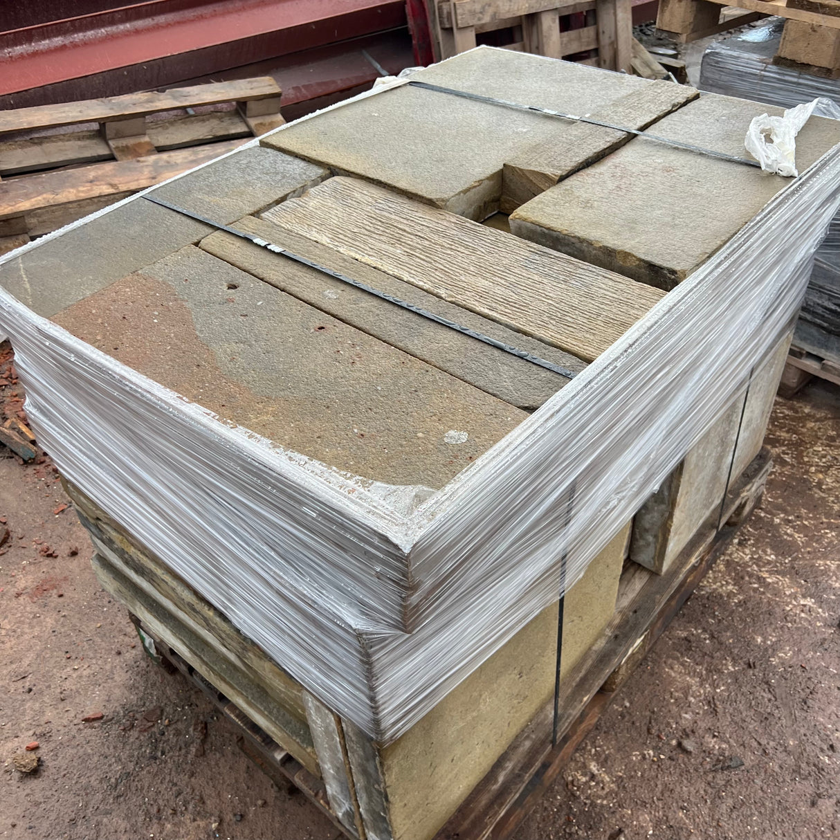 Reclaimed Sawn Yorkshire Sand Stone Paving Flag Stones - Reclaimed Brick Company
