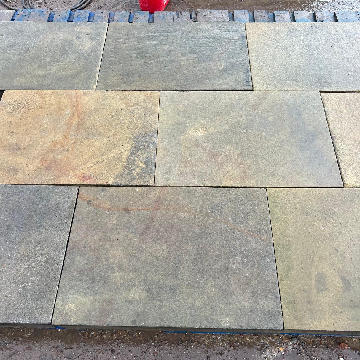 Reclaimed Sawn Yorkshire Sand Stone Paving Flag Stones - Reclaimed Brick Company