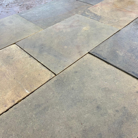 Reclaimed Sawn Yorkshire Sand Stone Paving Flag Stones - Reclaimed Brick Company