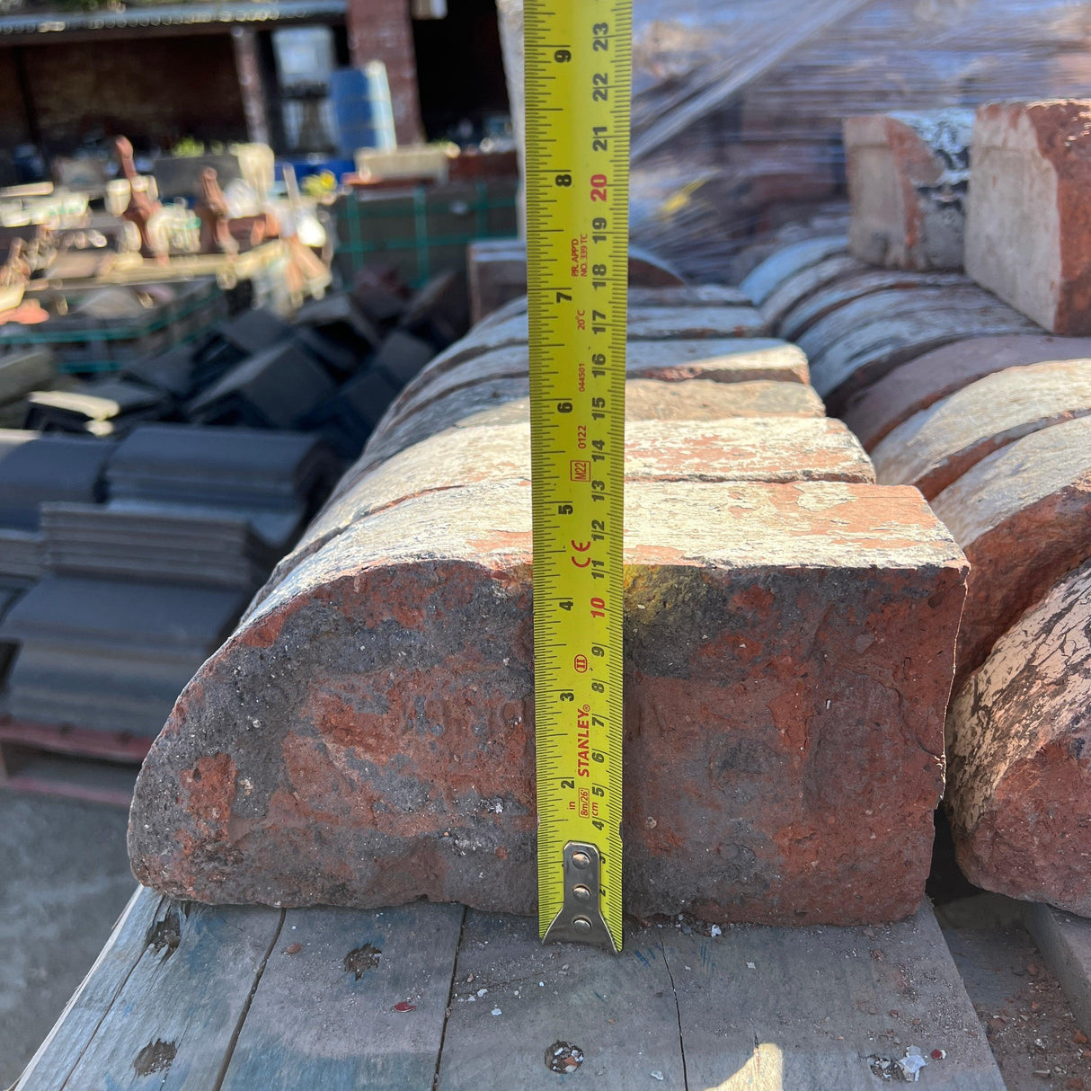 Vintage Single Calf Bullnose Bricks - Reclaimed Brick Company