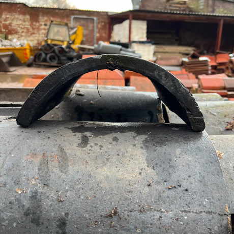 Reclaimed Staffordshire Blue Round Ridge Tile - Job Lot of 90 - Reclaimed Brick Company