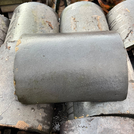 Reclaimed Staffordshire Blue Round Ridge Tile - Job Lot of 90 - Reclaimed Brick Company
