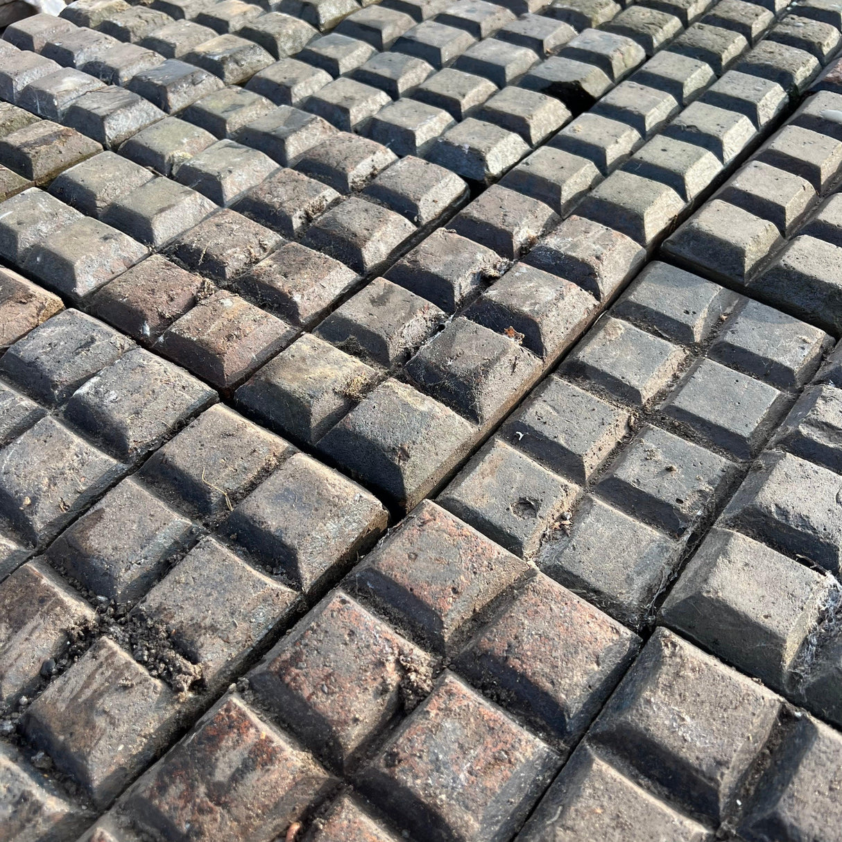 Reclaimed Staffordshire Blue Stable Pavers ‘Chocolate Bars’ - Batch of 3.6 SQM - Reclaimed Brick Company
