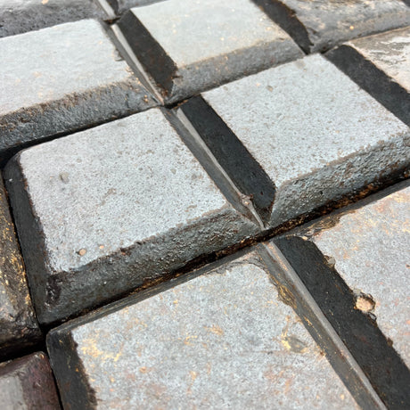 Reclaimed Staffordshire Blue Two Bar Stable Pavers - 3" x 9" - Reclaimed Brick Company