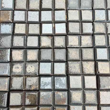 Reclaimed Staffordshire Blue Two Bar Stable Pavers - 3" x 9" - Reclaimed Brick Company