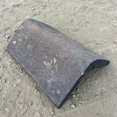 Reclaimed Staffordshire Brindle Blue Hogback Clay Ridge Roof Tile