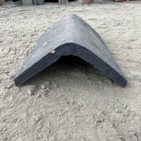 Reclaimed Staffordshire Brindle Blue Hogback Clay Ridge Roof Tile