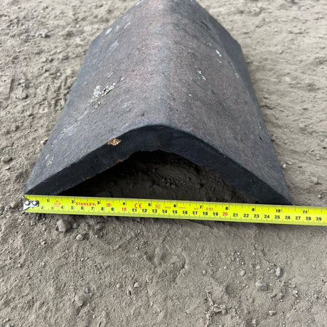 Reclaimed Staffordshire Brindle Blue Hogback Clay Ridge Roof Tile