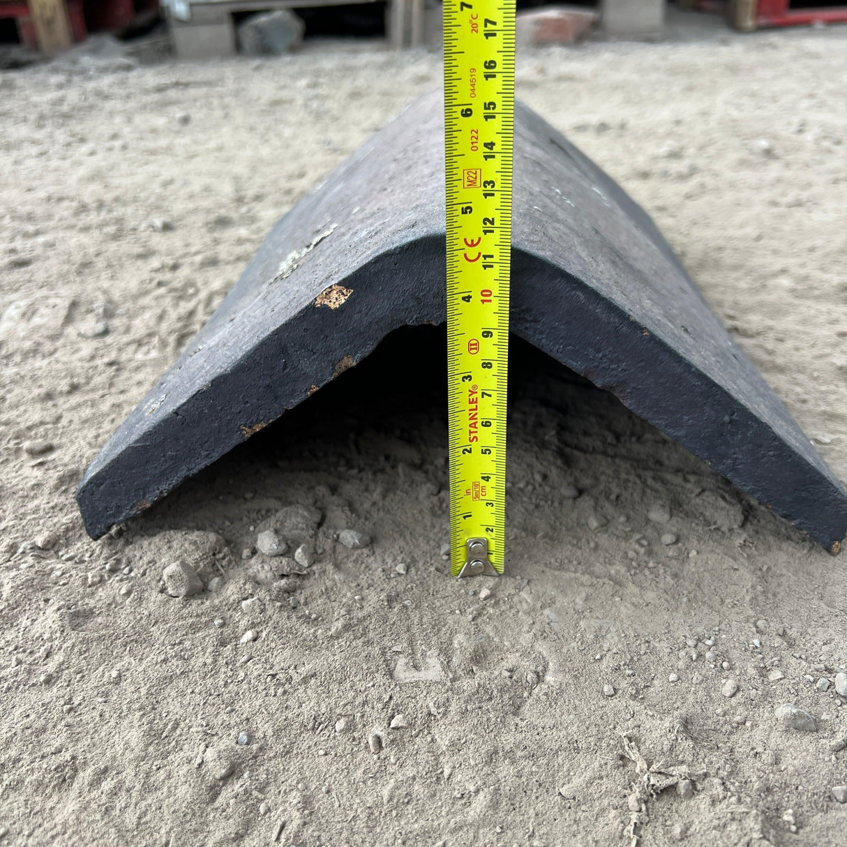 Reclaimed Staffordshire Brindle Blue Hogback Clay Ridge Roof Tile