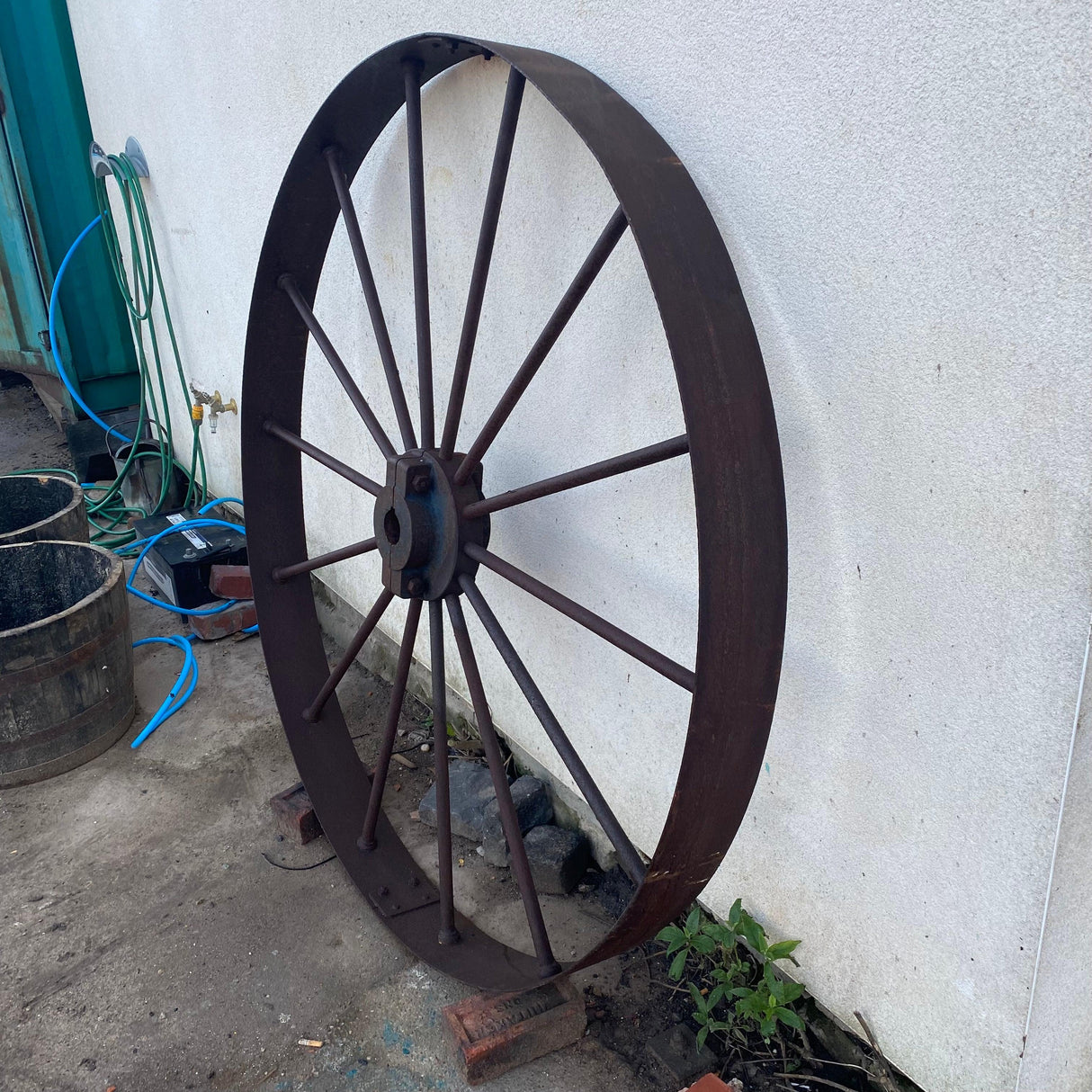 Reclaimed Steel Pulley Wheel - Reclaimed Brick Company