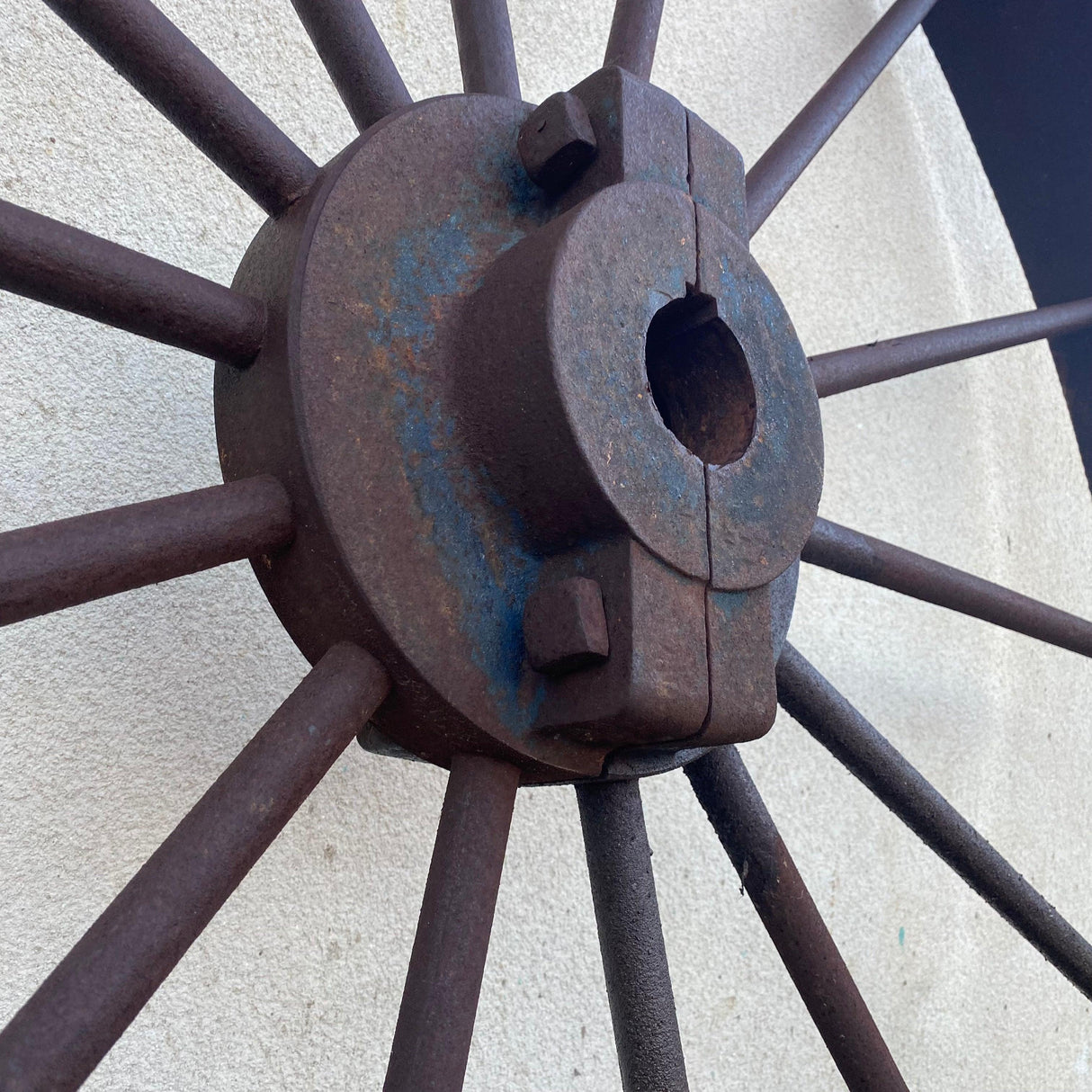 Reclaimed Steel Pulley Wheel - Reclaimed Brick Company
