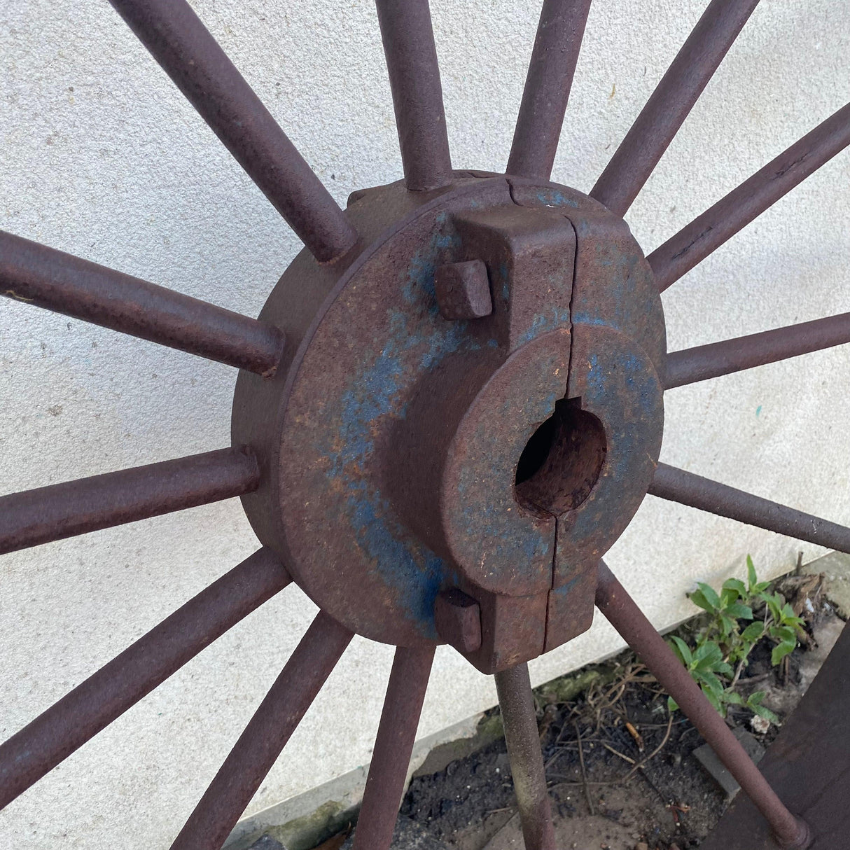 Reclaimed Steel Pulley Wheel - Reclaimed Brick Company