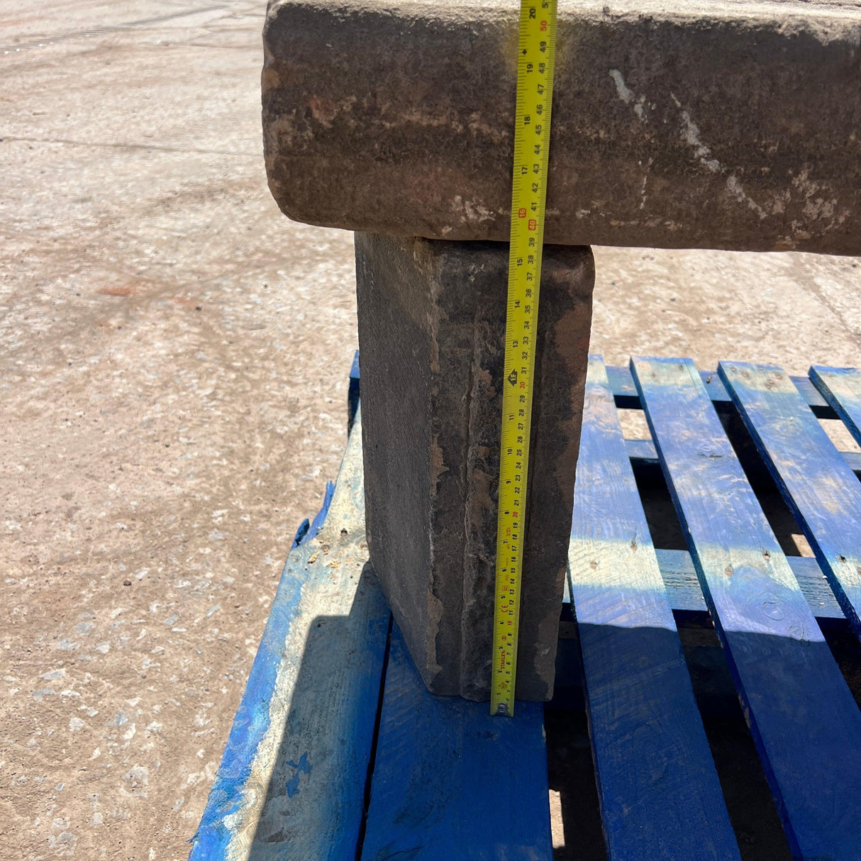 Reclaimed Stone Bench Seat