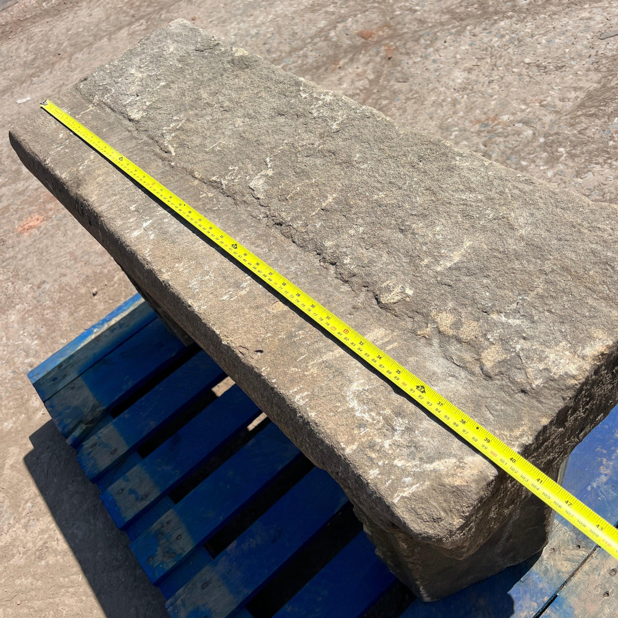 Reclaimed Stone Bench Seat