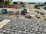 Reclaimed Stone Cobble Driveway in Cotswolds, England - Reclaimed Brick Company