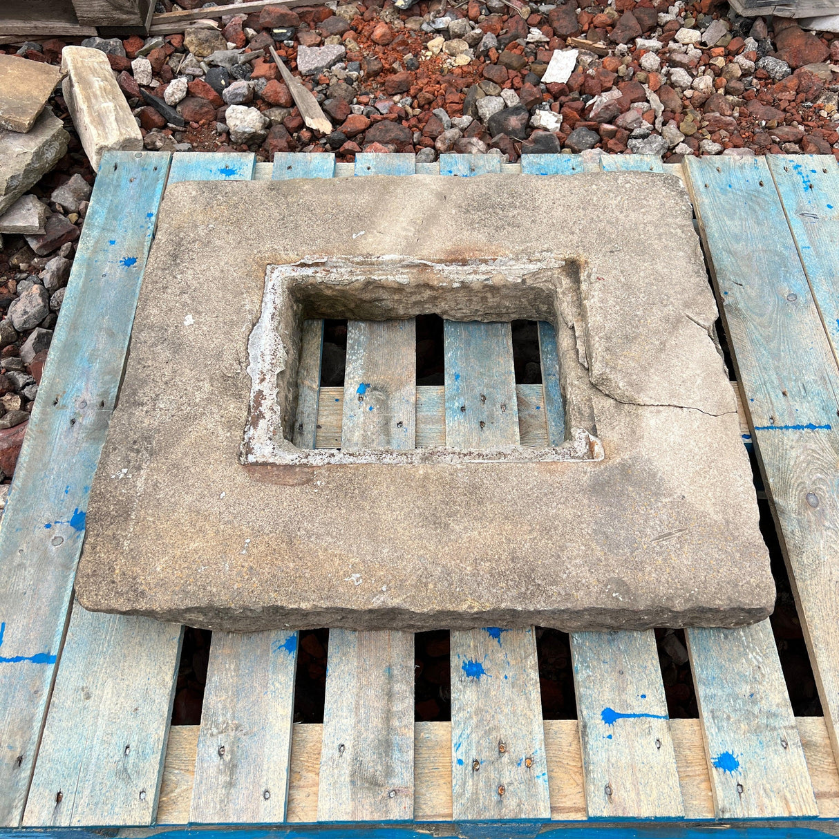 Reclaimed Stone Drain Gulley Surround - Reclaimed Brick Company