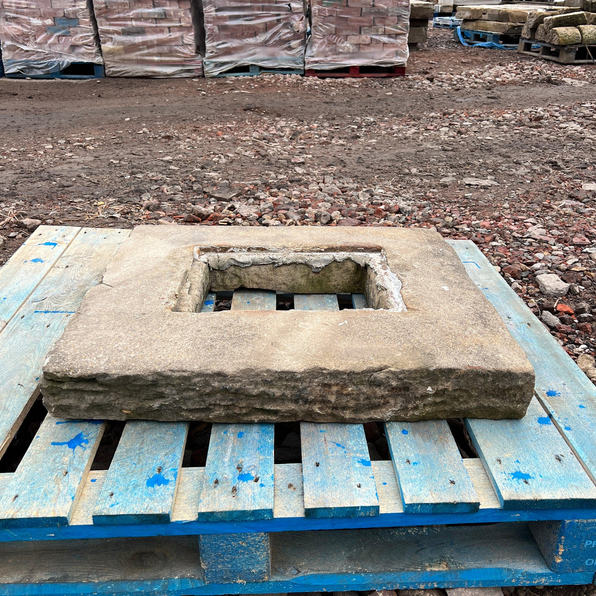 Reclaimed Stone Drain Gulley Surround - Reclaimed Brick Company