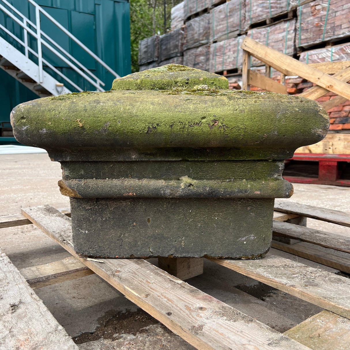 Old Stone Pillar Cap - Reclaimed Brick Company