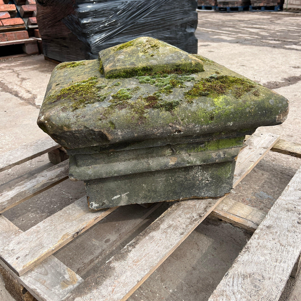 Square Stone Pillar Cap - Reclaimed Brick Company