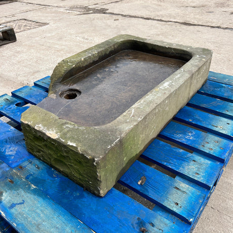 Reclaimed Stone Sink - Corner Broken