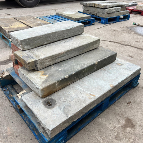 Reclaimed Stone Steps - (Set of 4) - Reclaimed Brick Company