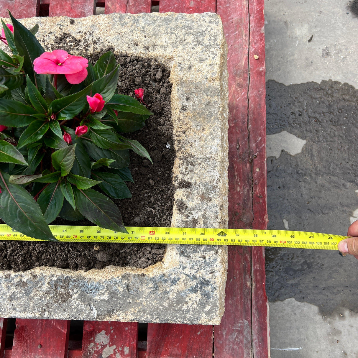 Reclaimed Stone Trough / Planter - No.10 - Reclaimed Brick Company