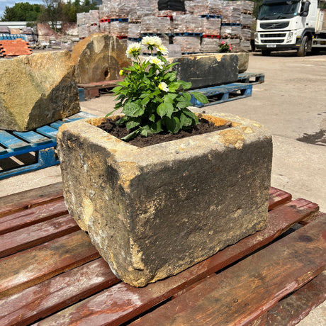 Reclaimed Stone Trough / Planter - No.13 - Reclaimed Brick Company