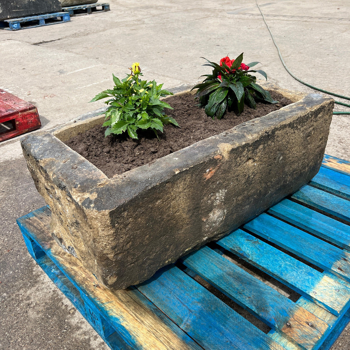Reclaimed Stone Trough / Planter - No.15 - Reclaimed Brick Company