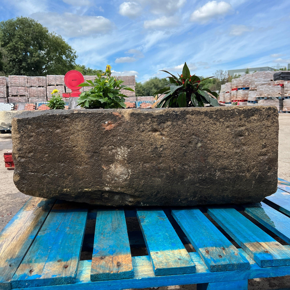 Reclaimed Stone Trough / Planter - No.15 - Reclaimed Brick Company