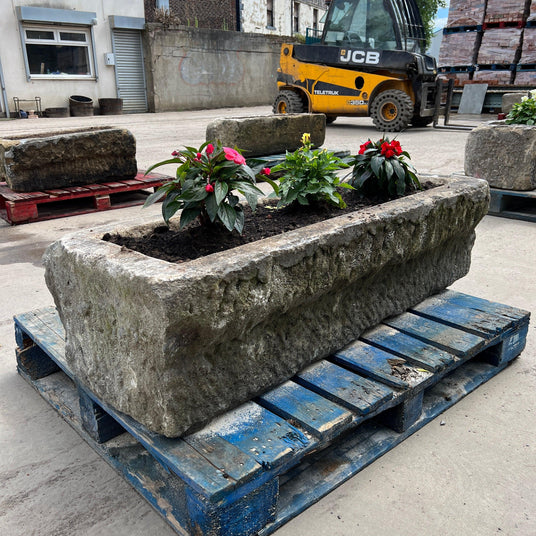 Reclaimed Stone Trough / Planter - No. 2 - Reclaimed Brick Company