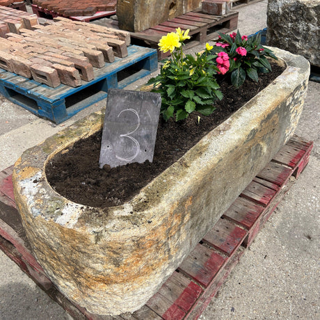 Reclaimed Stone Trough / Planter - No. 3 - Reclaimed Brick Company