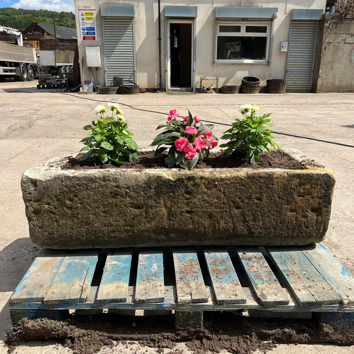 Reclaimed Stone Trough / Planter - No. 4 - Reclaimed Brick Company