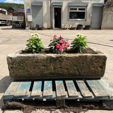 Reclaimed Stone Trough / Planter - No. 4 - Reclaimed Brick Company