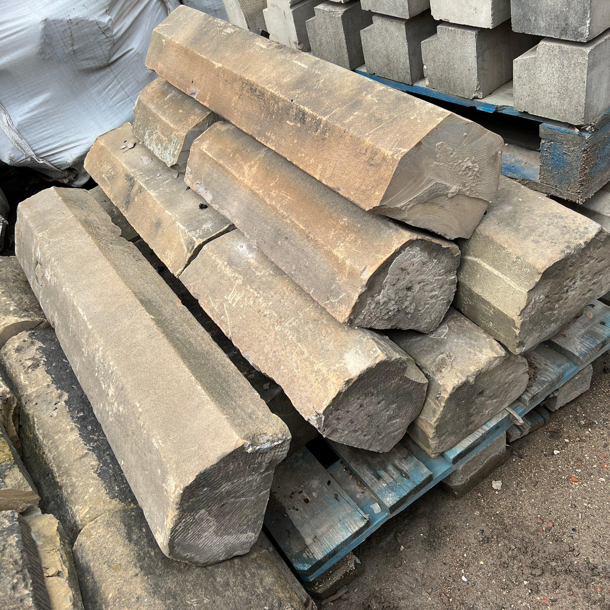 Reclaimed Stone Wall Coping - Job Lot - Reclaimed Brick Company