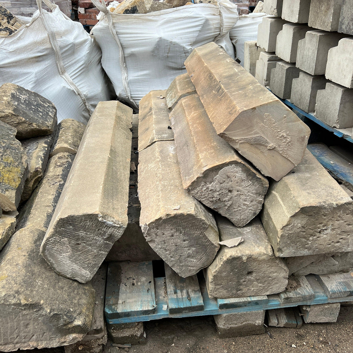 Reclaimed Stone Wall Coping - Job Lot - Reclaimed Brick Company