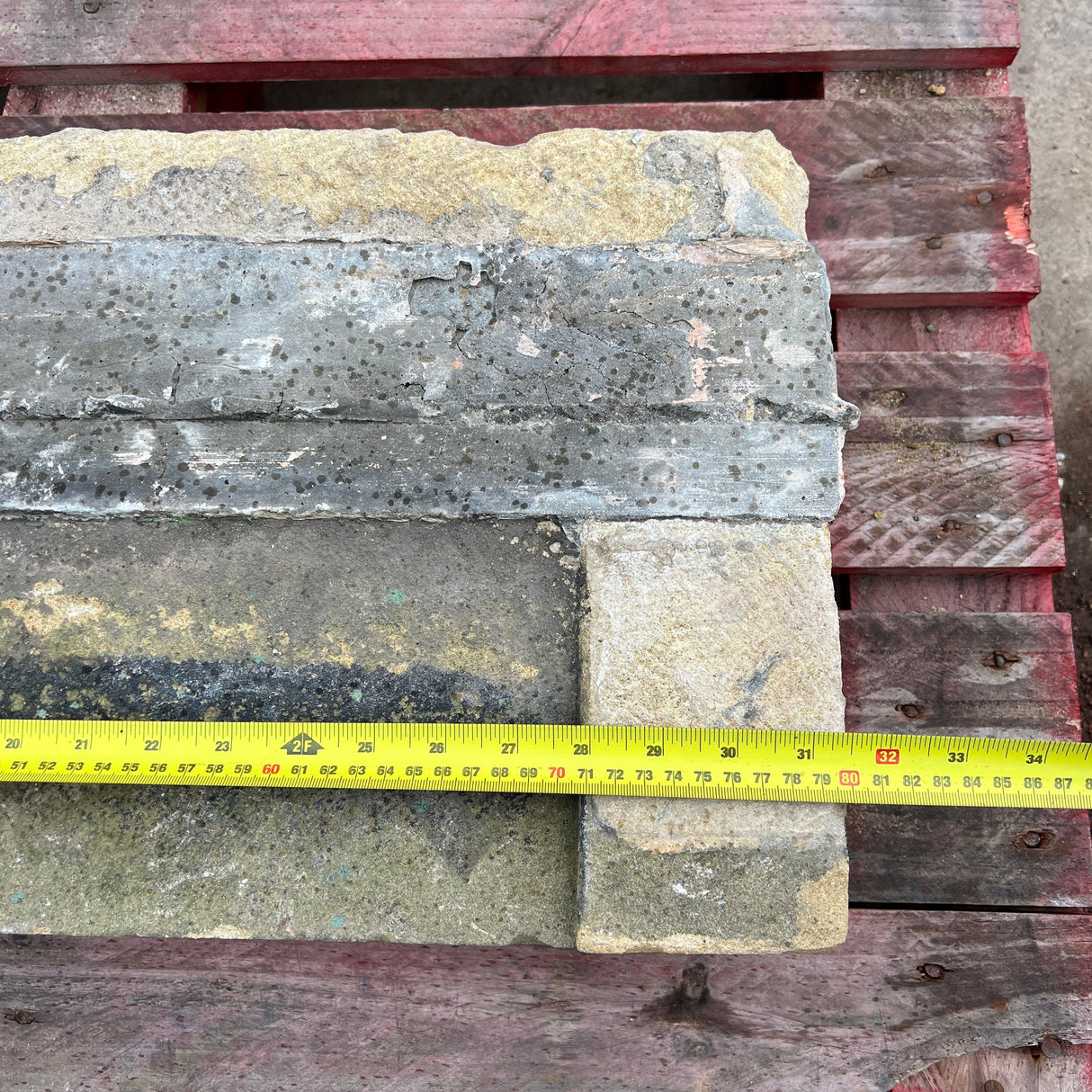 80cm Reclaimed Stone Window Sill - Reclaimed Brick Company
