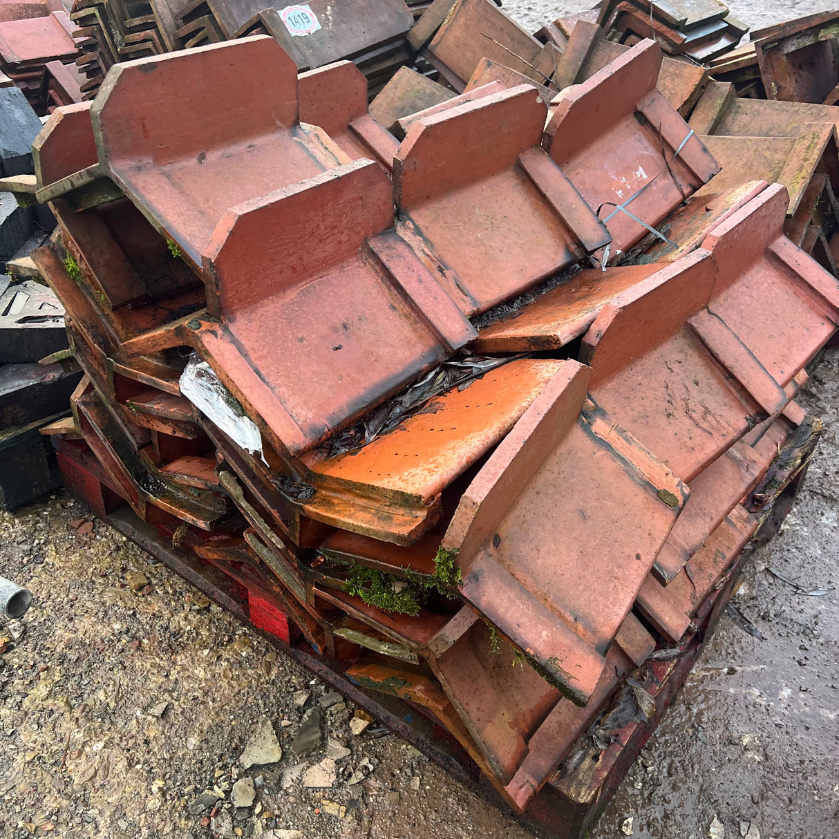 Reclaimed Triangle Ridge Tile - Job Lot of 45 - Reclaimed Brick Company