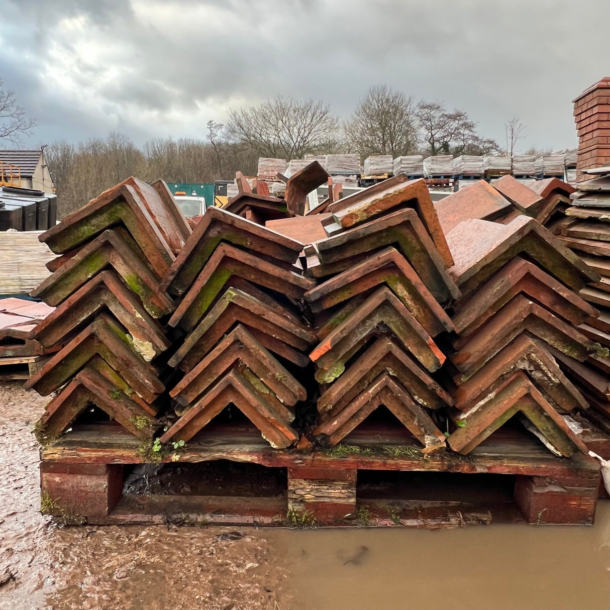 Reclaimed Triangle Ridge Tile - Job Lot of 70 - Reclaimed Brick Company