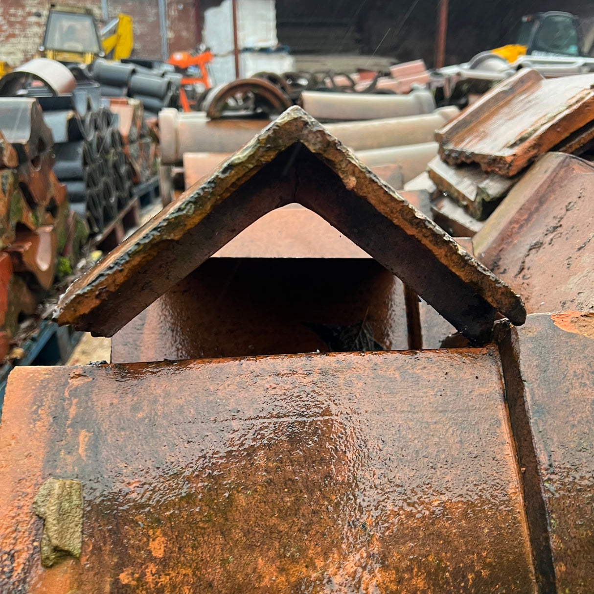 Reclaimed Triangle Ridge Tile - Job Lot of 80 - Reclaimed Brick Company