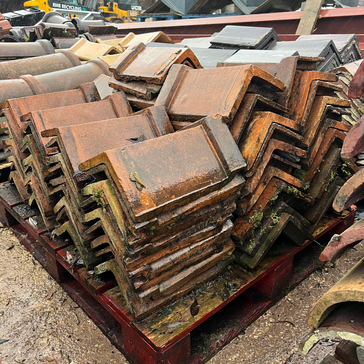 Reclaimed Triangle Ridge Tile - Job Lot of 80 - Reclaimed Brick Company
