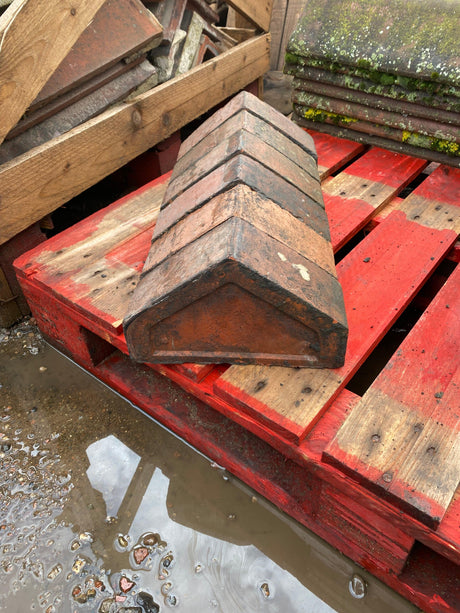 Reclaimed Triangle Wall Coping Bricks - Batch of 59