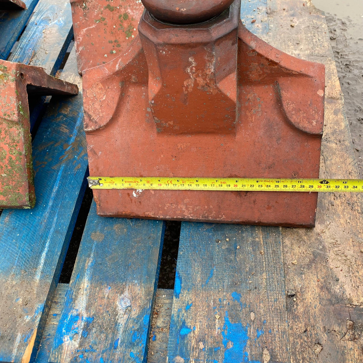 Reclaimed Victorian Clay Ball Top Finials (Set of 5) - Reclaimed Brick Company